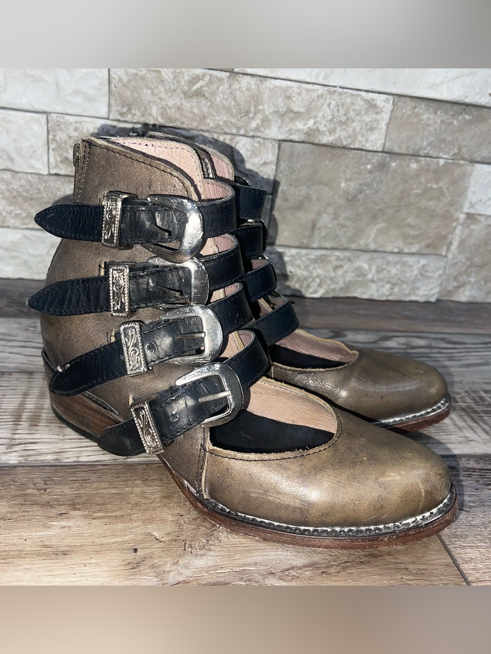 Freebird by Steven boots womens 6 brown leather scarlett  90s y2k boho western